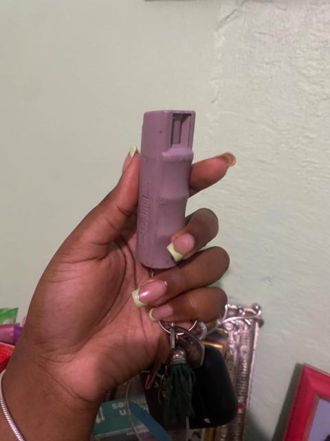 SABRE Pepper Spray in use