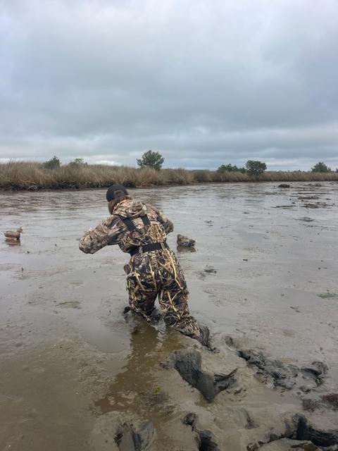 Customer Fishing with Waders