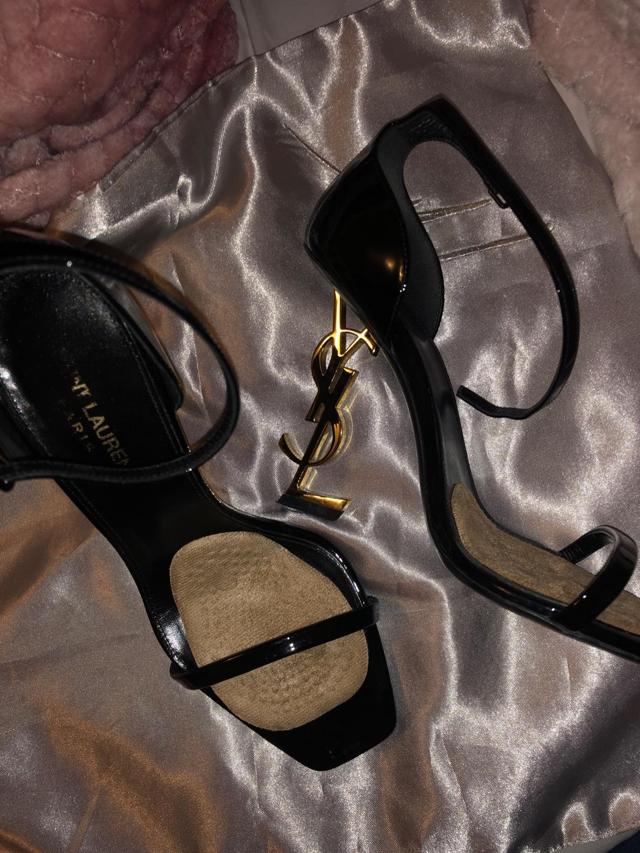 YSL heels with Lock Laces