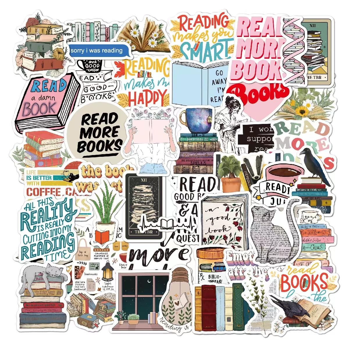 50pcs Book Stickers for Kindle