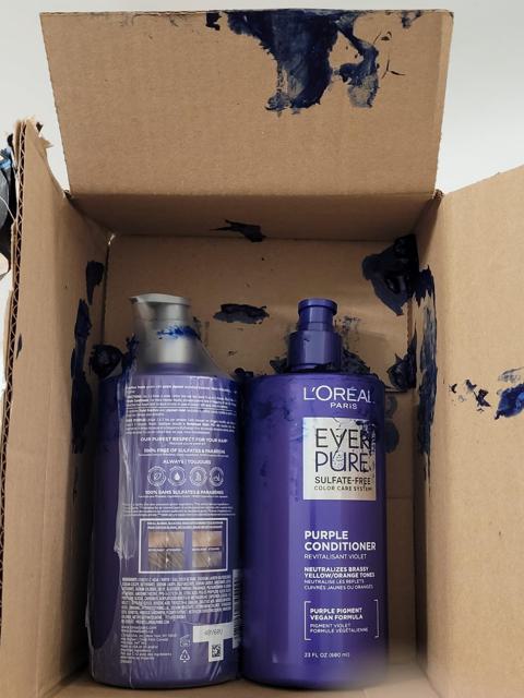 Damaged shampoo packaging