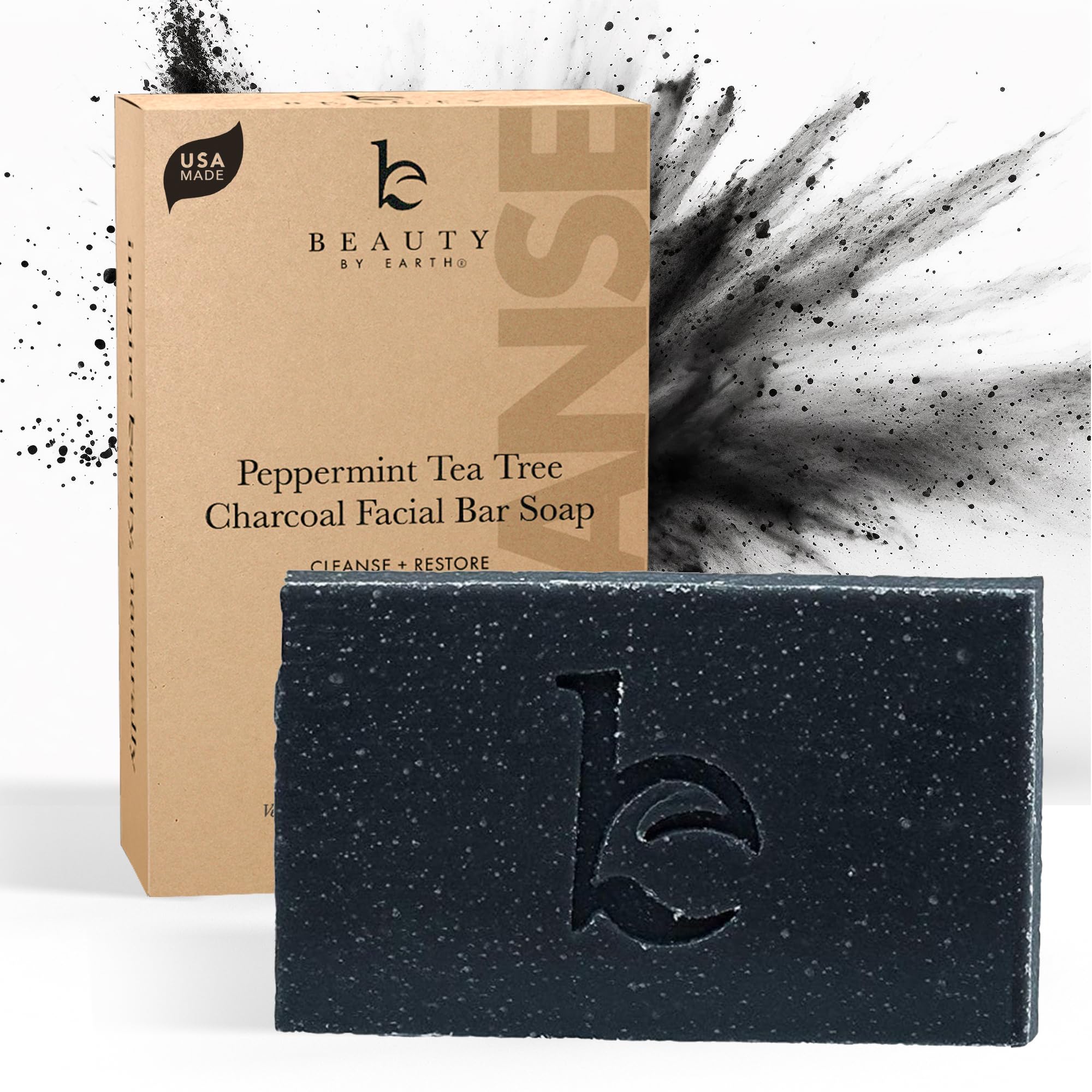 Beauty by Earth Charcoal Face Wash Bar Soap