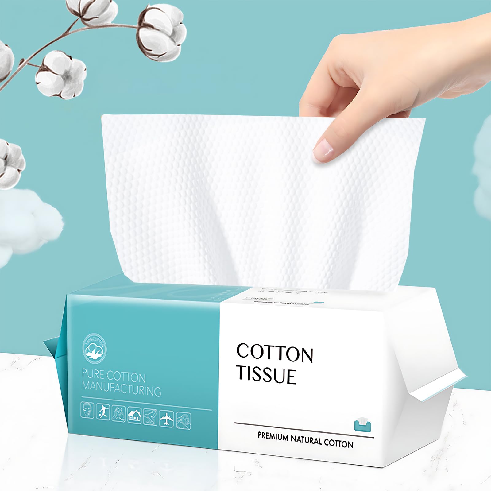Disposable face wipes pack